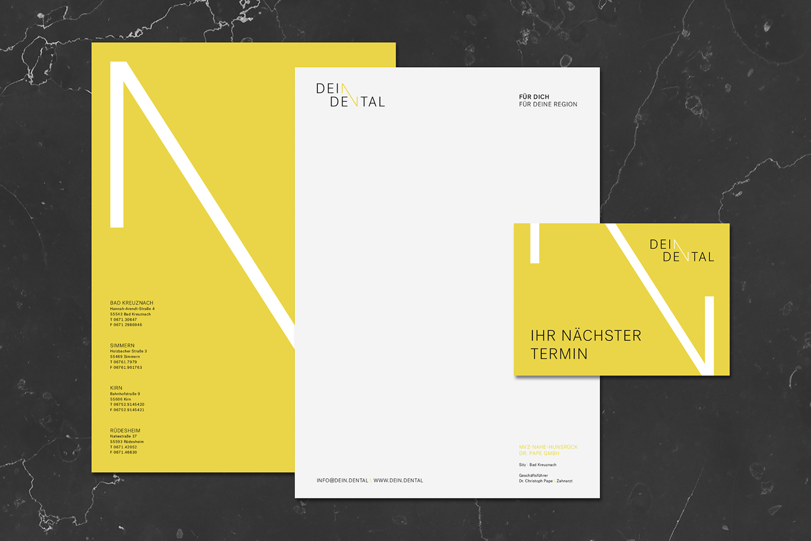 Referenz von m2c ─ Brandconcept für DEIN.DENTAL