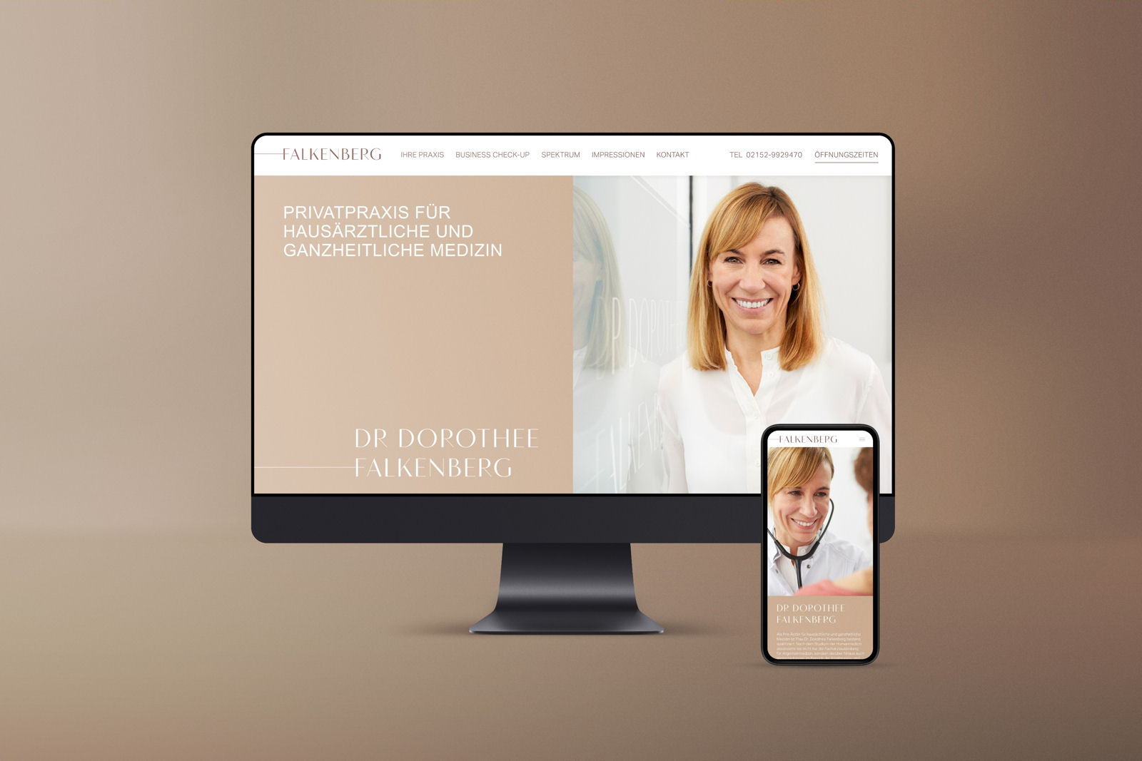 Referenz von m2c ─ Corporate Identity für internistische Praxis