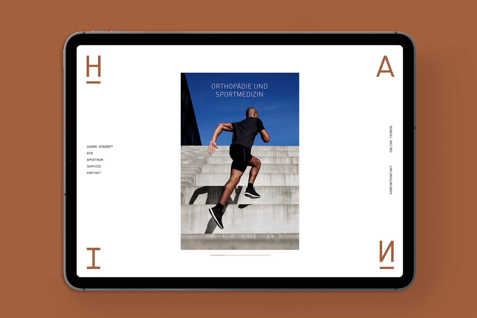Referenz von m2c ─ Corporate Branding Orthopädie